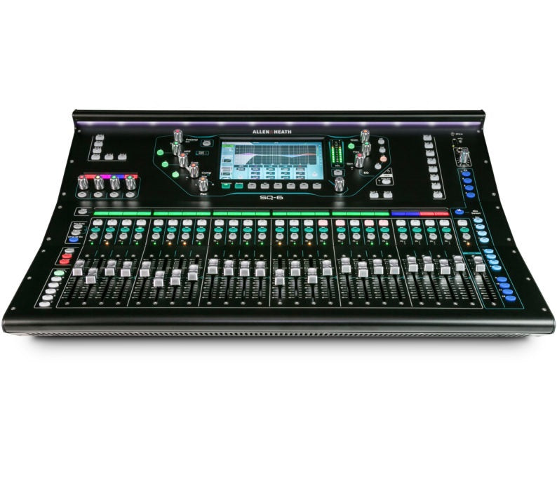 ALLEN&HEATH SQ6 MIXER DIGITALE 48 CANALI 25 FADER CON SCHERMO TOUCH DA 7" - TechSoundSystem.com