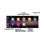 BULLDRAFT AP1C011 Autoradio 1 DIN multimediale 6.28" Apple Car Play Android Auto wireless