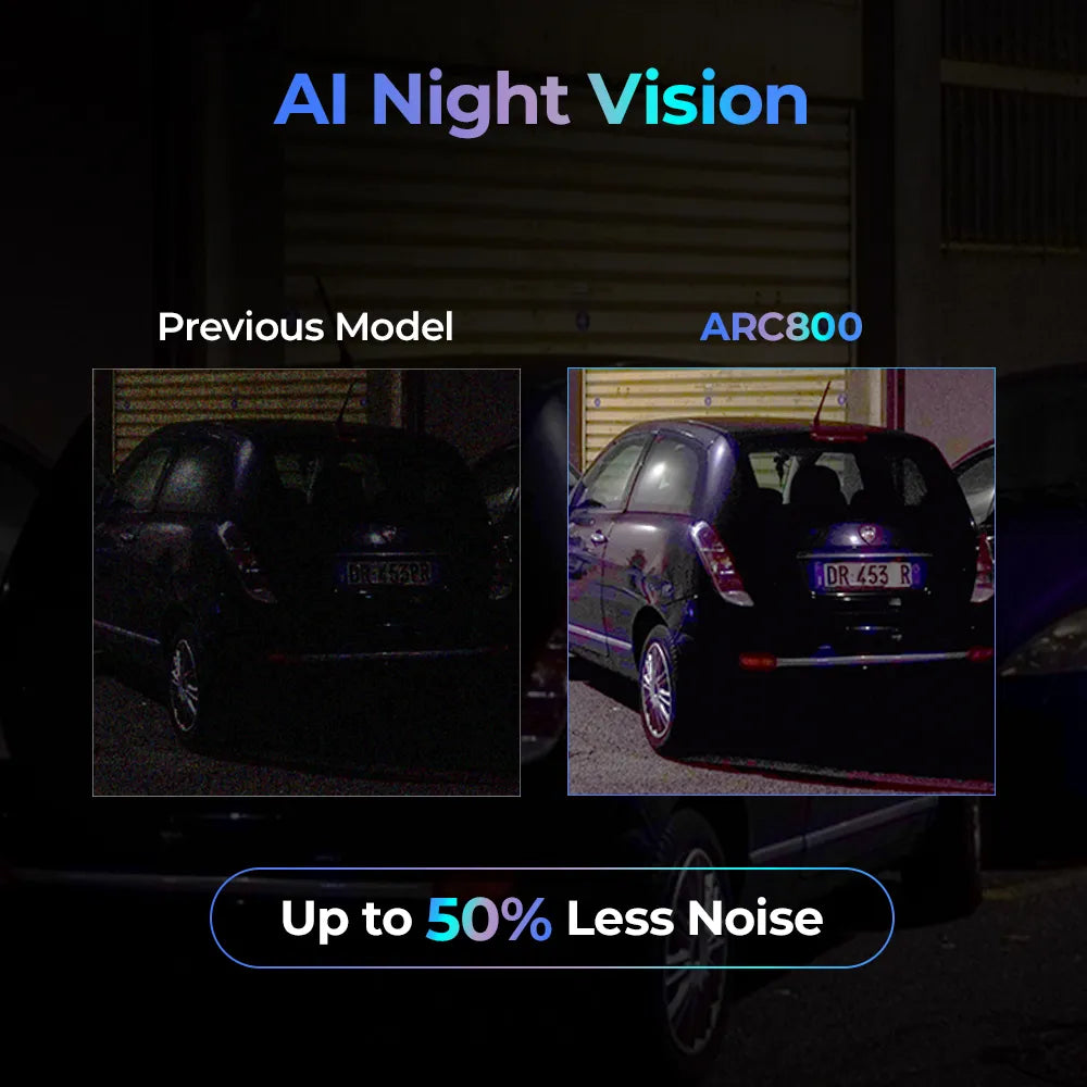 Thinkware ARC 800 Dashcam 2 canali anteriore e posteriore schermo TOUCH, 4K UHD 30 fps - Full HD Posteriore
