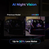 Thinkware ARC 800 Dashcam 2 canali anteriore e posteriore schermo TOUCH, 4K UHD 30 fps - Full HD Posteriore