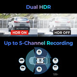 Thinkware ARC 800 Dashcam 2 canali anteriore e posteriore schermo TOUCH, 4K UHD 30 fps - Full HD Posteriore