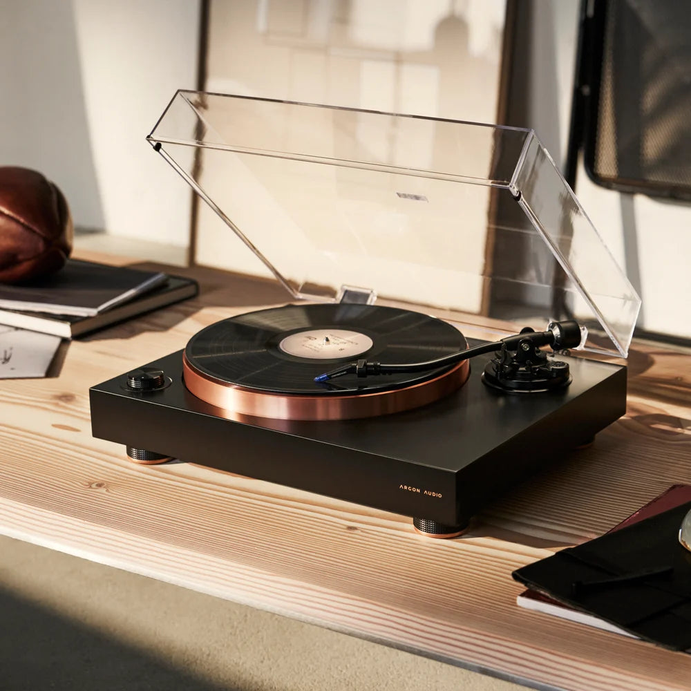 Argon Audio AURORA giradischi hi-fi a trazione diretta con testina Ortofon Concorde Music Blue