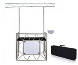 ATOMIC4DJ EVENT TABLE TAVOLO DESK DJ ED EVENTI CON TRALICCIO LUCI CUSTODIA E MENSOLE IN BUNDLE - TechSoundSystem.com