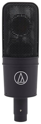 AUDIO-TECHNICA AT4040 MICROFONO STUDIO LARGO DIAFRAMMA CARDIOIDE PER STRUMENTI AD ALTO LIVELLO SPL + SOSPENSIONE ELASTICA E BORSA - TechSoundSystem.com
