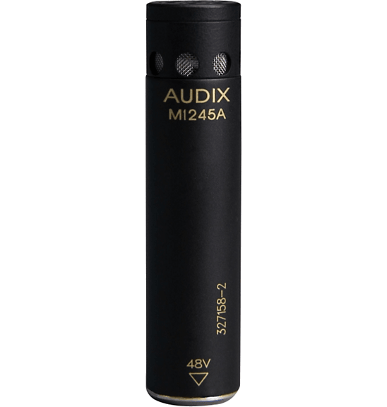 AUDIX M1245 MICROFONO A CONDENSATORE CARDIOIDE MINIATURIZZATO PER LIVE STUDIO E BROADCAST + CLAMP + CAVO + VALIGETTA - TechSoundSystem.com