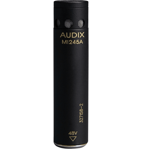 AUDIX M1245 MICROFONO A CONDENSATORE CARDIOIDE MINIATURIZZATO PER LIVE STUDIO E BROADCAST + CLAMP + CAVO + VALIGETTA - TechSoundSystem.com