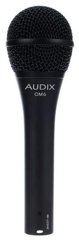 AUDIX OM6 MICROFONO DINAMICO IPERCARDIOIDE PER VOCE + CLAMP + CUSTODIA - TechSoundSystem.com