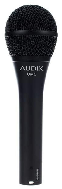 AUDIX OM6 MICROFONO DINAMICO IPERCARDIOIDE PER VOCE + CLAMP + CUSTODIA - TechSoundSystem.com