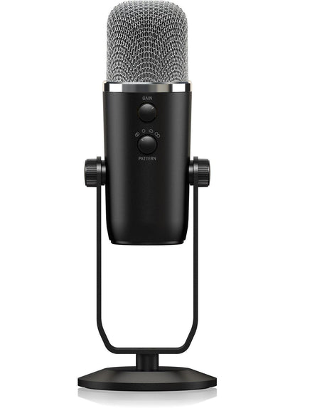 BEHRINGER BIGFOOT MICROFONO DA STUDIO USB CON 4 PATTERN CONTROLLO CUFFIA VOLUME MUTE - TechSoundSystem.com