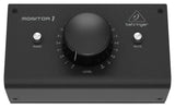 BEHRINGER MONITOR1 CONTROLLER VOLUME PASSIVO PER MONITOR DA STUDIO COLORE NERO - TechSoundSystem.com