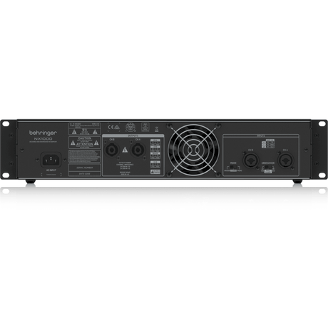 BEHRINGER NX1000 FINALE DI POTENZA 1000 WATT 2 CANALI CON COMPENSAZIONE AUTOMATICA DELL' IMPEDENZA - TechSoundSystem.com