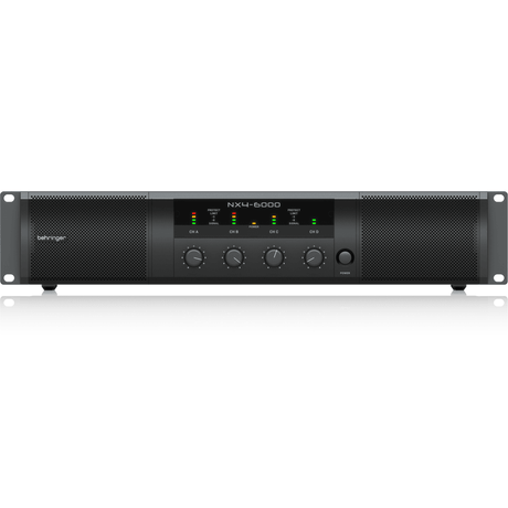 BEHRINGER NX4-6000 FINALE DI POTENZA 4 x 1600 WATT 4 CANALI CON COMPENSAZIONE AUTOMATICA DELL' IMPEDENZA EX-DEMO - TechSoundSystem.com