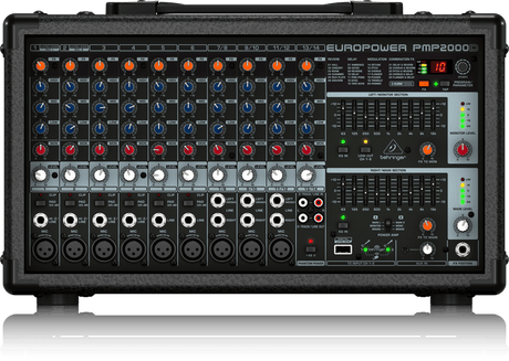 BEHRINGER PMP2000D MIXER AMPLIFICATO CON EFFETTI DIGITALI 14 CANALI 2000 WATT - TechSoundSystem.com