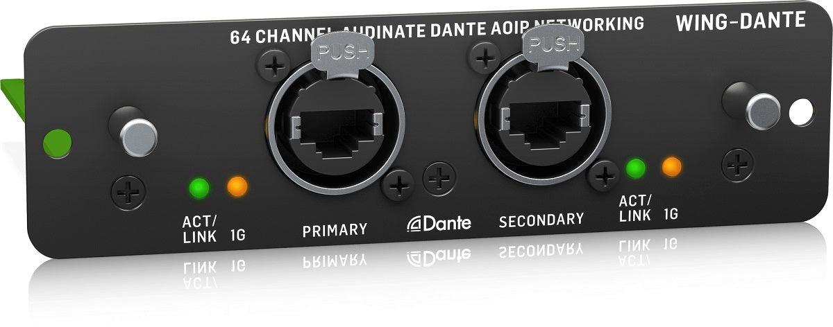BEHRINGER WING-DANTE SCHEDA ESPANSIONE 64x64 CANALI PER MIXER WING - TechSoundSystem.com