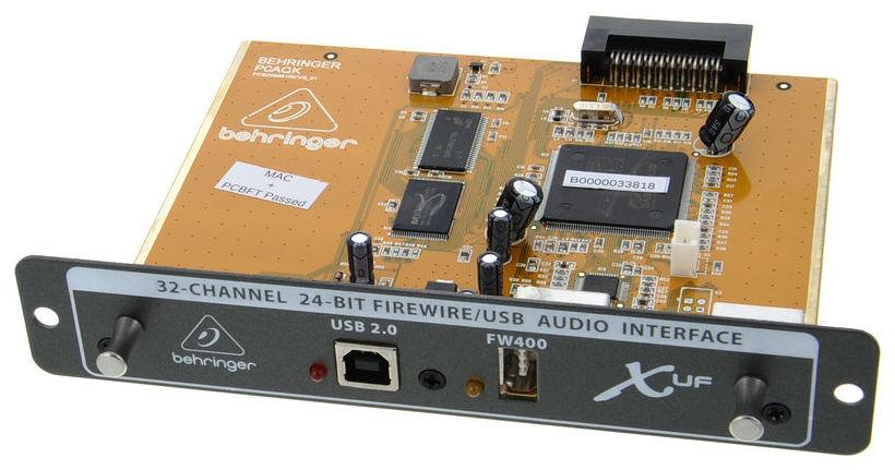 BEHRINGER X-UF INTERFACCIA AUDIO 24 BIT USB 2.0 E FIREWIRE 400 PER MIXER DIGITALE X32 - TechSoundSystem.com