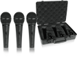 BEHRINGER XM1800S KIT 3 MICROFONI DINAMICI CARDIODI + 3 CLAMPS + CUSTODIA SET PER CANTO E KARAOKE - TechSoundSystem.com