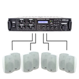 BUNDLE Master Audio: MZ8100/NB600W Amplificatore multizona filodiffusione + 8 casse