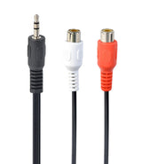 CABLEXPERT CAVO AUDIO STEREO 3.5 MM PLUG A 2 PRESE RCA, 0,2 M - TechSoundSystem.com