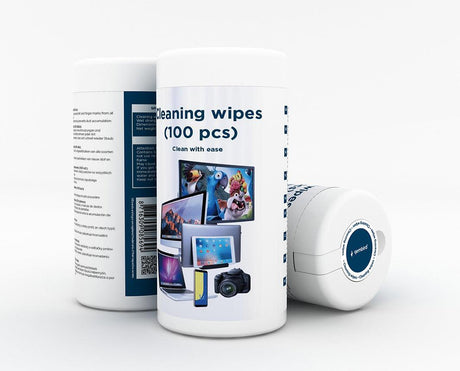 GEMBIRD ALCOHOL SCREEN CLEANING WIPES (100 PCS) - TechSoundSystem.com