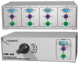 GEMBIRD MANUAL CPU SWITCH WITH KEYBOARD/MOUSE EMULATION FOR 4 PCS - TechSoundSystem.com