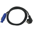 COBRA CNS-000-05 CAVO ALIMENTAZIONE 5MT DA POWERCON NEUTRIK FCA POWER IN BLU A SPINA SCHUKO - TechSoundSystem.com
