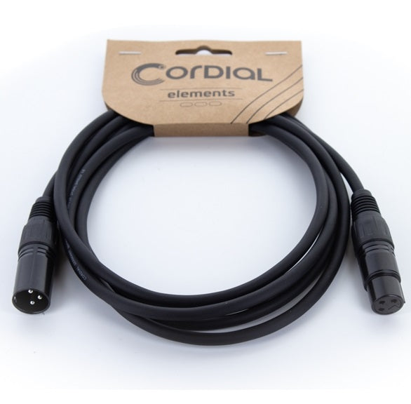 CORDIAL ELEMENTS EM 10 FM CAVO MICROFONICO XLR MASCHIO - XLR FEMMINA 10 METRI