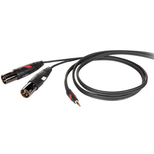 DIE HARD DHG595LU18 CAVO AUDIO STEREO PROFESSIONALE MINI JACK 3,5MM - DOPPIO XLR M 1.8 METRI - TechSoundSystem.com