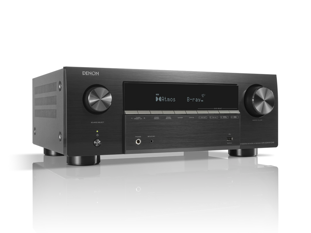 Denon AVR-X2900H DAB Sintoamplificatore AV 7.2 Canali 95W – 8K, Dolby Atmos, HEOS, Dirac Live ready
