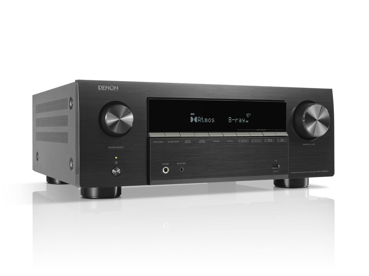 Denon AVR-X3900H Sintoamplificatore AV 9.4 canali 105W 4K/8K Dolby Atmos, Powered by HEOS™