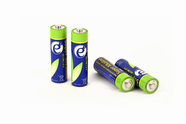 ENERGENIE ALKALINE AA BATTERIES, BATTERIE ALCALINE 1,5 VOLT SET 4-PACK - TechSoundSystem.com
