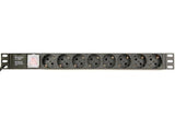 ENERGENIE EG-PDU-014 MULTIPRESA DA 1U RACK 8 PRESE SCHUKO PULSANTE LUMINOSO CON COVER E CAVO 3 MT - TechSoundSystem.com