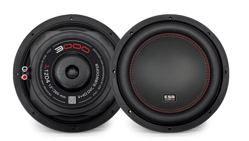 ESB Audio 3.12D4 subwoofer a doppia bobina da 300 mm 4+4 Ohm 600W