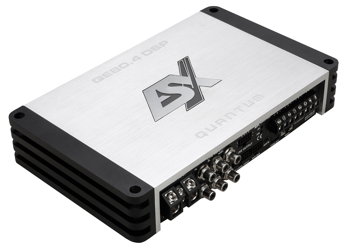 ESX QE80.4 DSP amplificatore in Classe D a 4 canali con DSP a 8 canali 4 x 125W