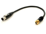EXTREME CAVO ADATTATORE DA MINI JACK 3.5 SENNHEISER EW FEMMINA A SHURE TQG MINI CANNON 4 POLI FEMMINA - TechSoundSystem.com
