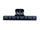 EXTREME MUSIC CLIP PINZA A MOLLA BLOCCA LIBRI FERMA SPARTITI COLORE BIANCO E NERO - TechSoundSystem.com