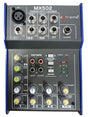 EXTREME MX502 MIXER 3 CANALI COMPATTO PER LIVE PHANTOM POWER +48V + CD TAPE IN E OUT - TechSoundSystem.com