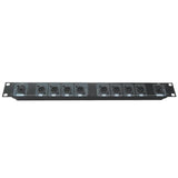 EXTREME PSS-006 STAGEBOX EXTENDER AUDIO - DMX UNA UNITA' RACK SU 2 x RJ45 CON 8 CONNETTORI XLR MASCHIO - TechSoundSystem.com