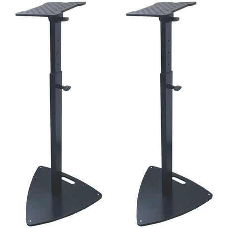 EXTREME SS072 COPPIA SUPPORTI CASSE MONITOR STUDIO STAND CON INCLINAZIONE E ALTEZZA REGOLABILE BASE TRIANGOLARE - TechSoundSystem.com