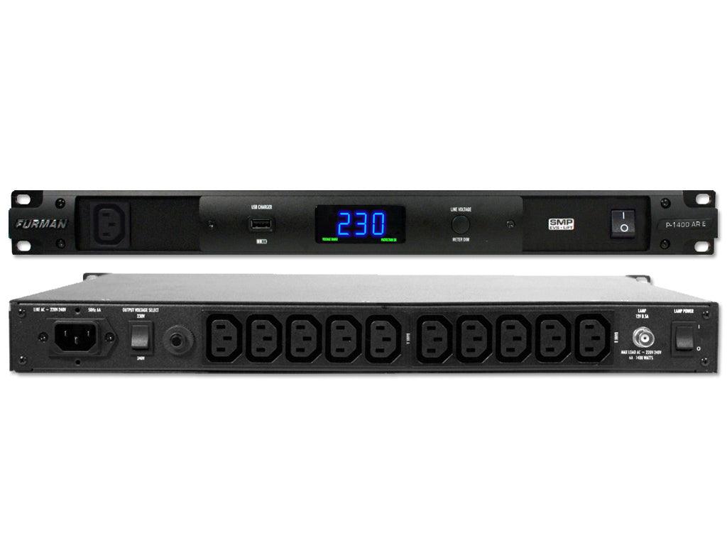 FURMAN P1400ARE DISTRIBUTORE STABILIZZATORE CONDIZIONATORE DI RETE 230V AC 11 PRESE IEC MONTAGGIO A RACK 1U - TechSoundSystem.com