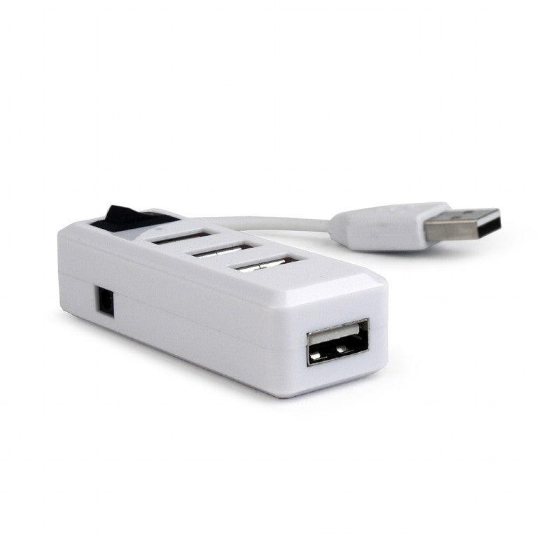 GEMBIRD UHB-U2P4-21 HUB USB 4 PORTE CON SWITCH ON-OFF - TechSoundSystem.com
