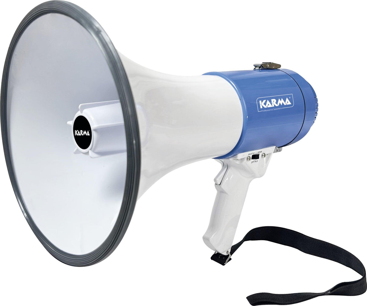 KARMA GT 1227LI Megafono 25W ricaricabile con sirena e fischietto - TechSoundSystem.com