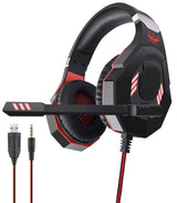 OVLENG GT 93R Cuffia gaming USB con led rosso - TechSoundSystem.com