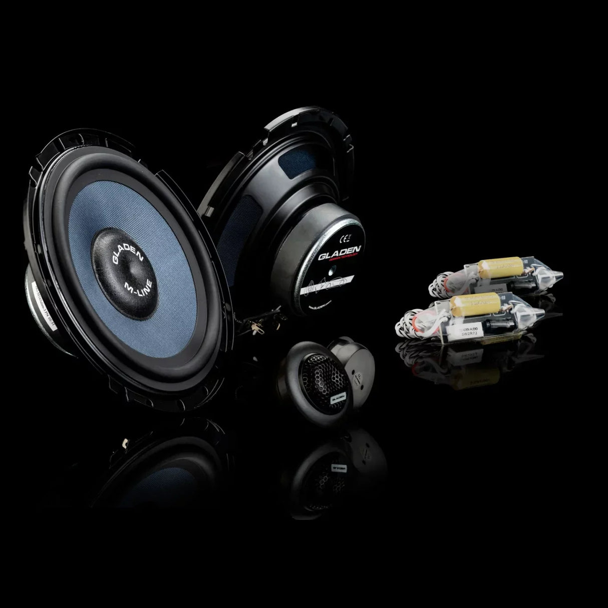 Gladen M 165 SLIM Kit di altoparlanti mid-woofer a 2 vie 165mm 3 Ohm 95W