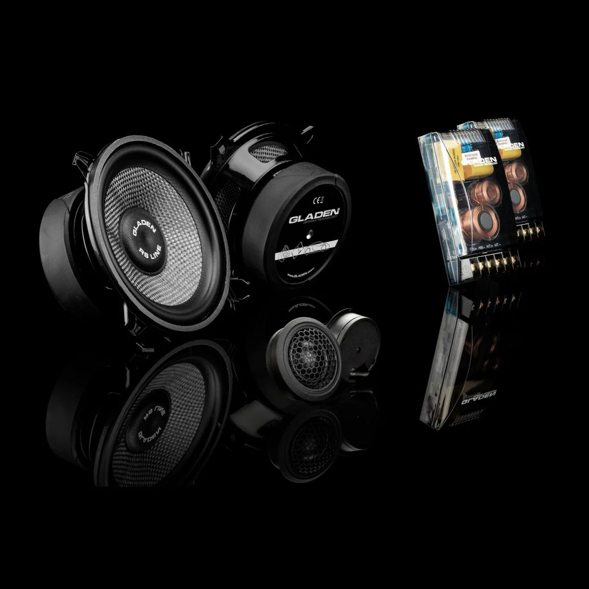 Gladen RS 130-G2 Kit di altoparlanti a 2 vie 130mm 3 Ohm 135W