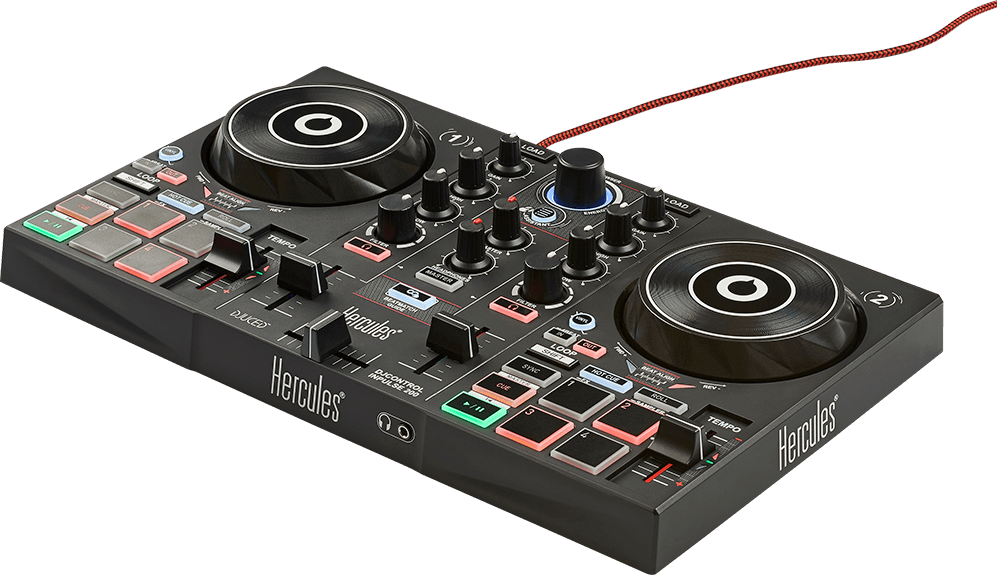 HERCULES DJ CONTROL INPULSE 200 CONTROLLER DIGITALE 2 DECK USB PER DJ - TechSoundSystem.com