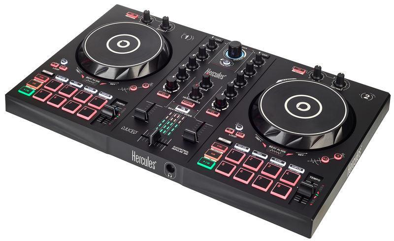 HERCULES DJ CONTROL INPULSE 300 CONTROLLER DIGITALE 2 DECK USB PER DJ - TechSoundSystem.com