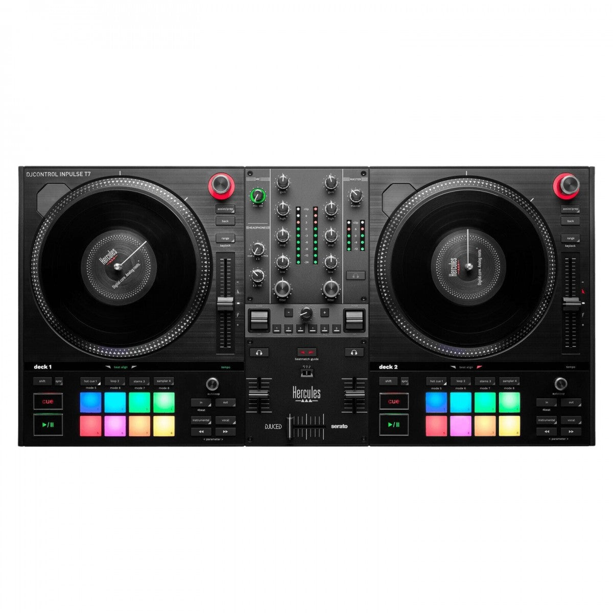 HERCULES DJ CONTROL INPULSE T7 CONTROLLER DIGITALE 2 DECK USB PER DJ