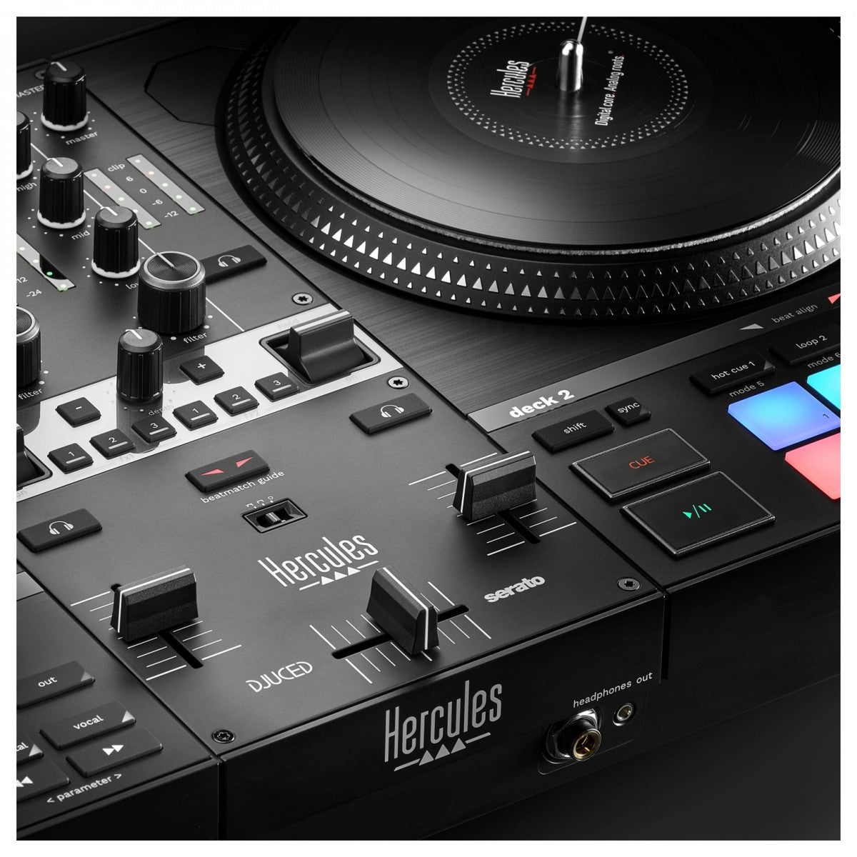 HERCULES DJ CONTROL INPULSE T7 CONTROLLER DIGITALE 2 DECK USB PER DJ