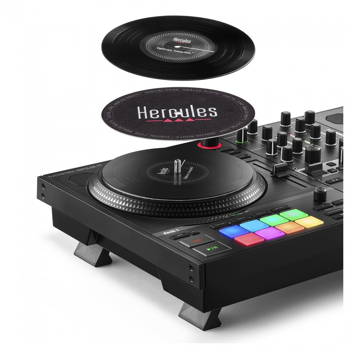 HERCULES DJ CONTROL INPULSE T7 CONTROLLER DIGITALE 2 DECK USB PER DJ