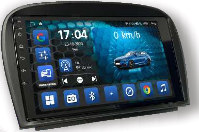 Hardstone HS BEN13-ELC4 Autoradio per Mercedes SL (R230), 2001-11 Android 10, 8 CORE